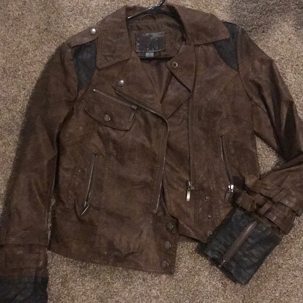 Faux leather jacket